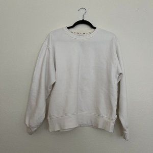 aritzia tna white sweatshirt crewneck